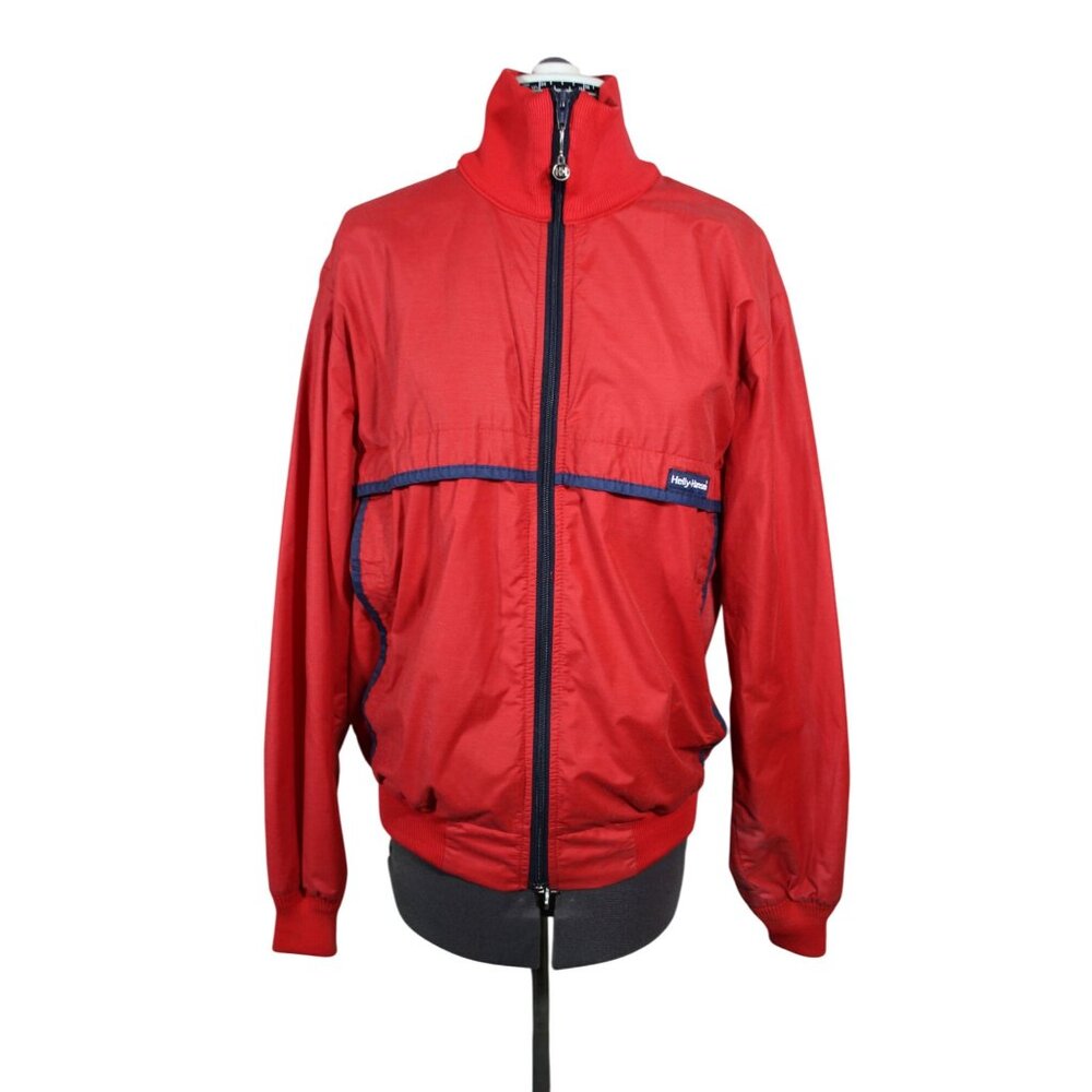 Helly Hansen vintage men's full zip outdoor windbreaker jacket USA made M